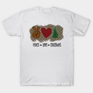 Peace Love Christmas T-Shirt